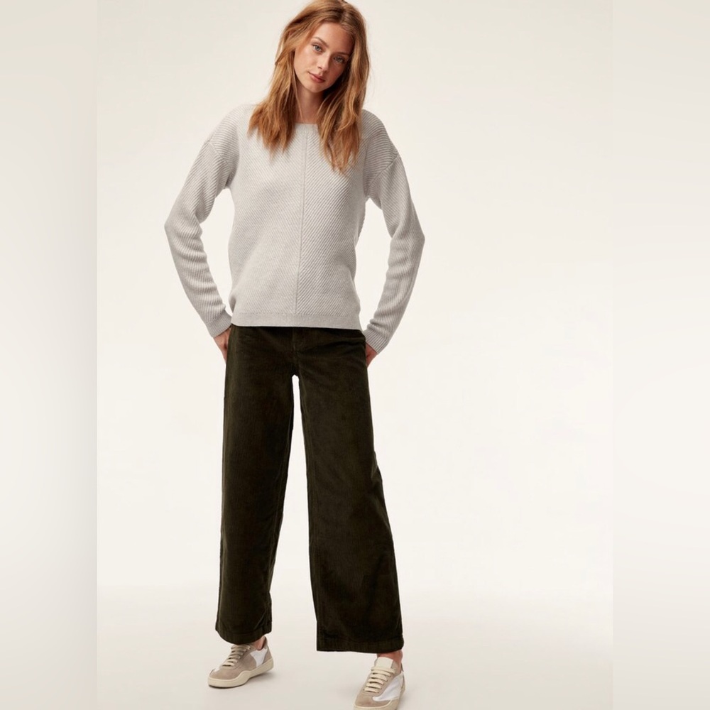 Aritzia Sweaters Aritzia Wilfred Free Isabelli Merino Wool Waffle Knit Sweater